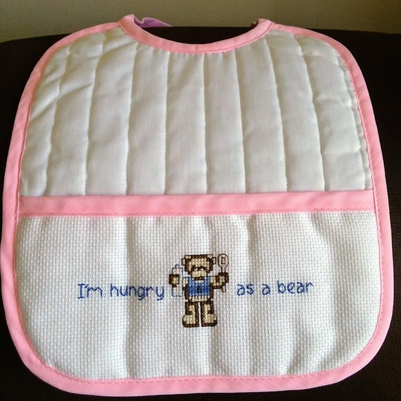 counted cross stitch bibs